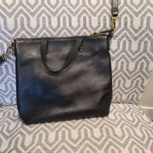 Madewell Ziptop Small Transport Black